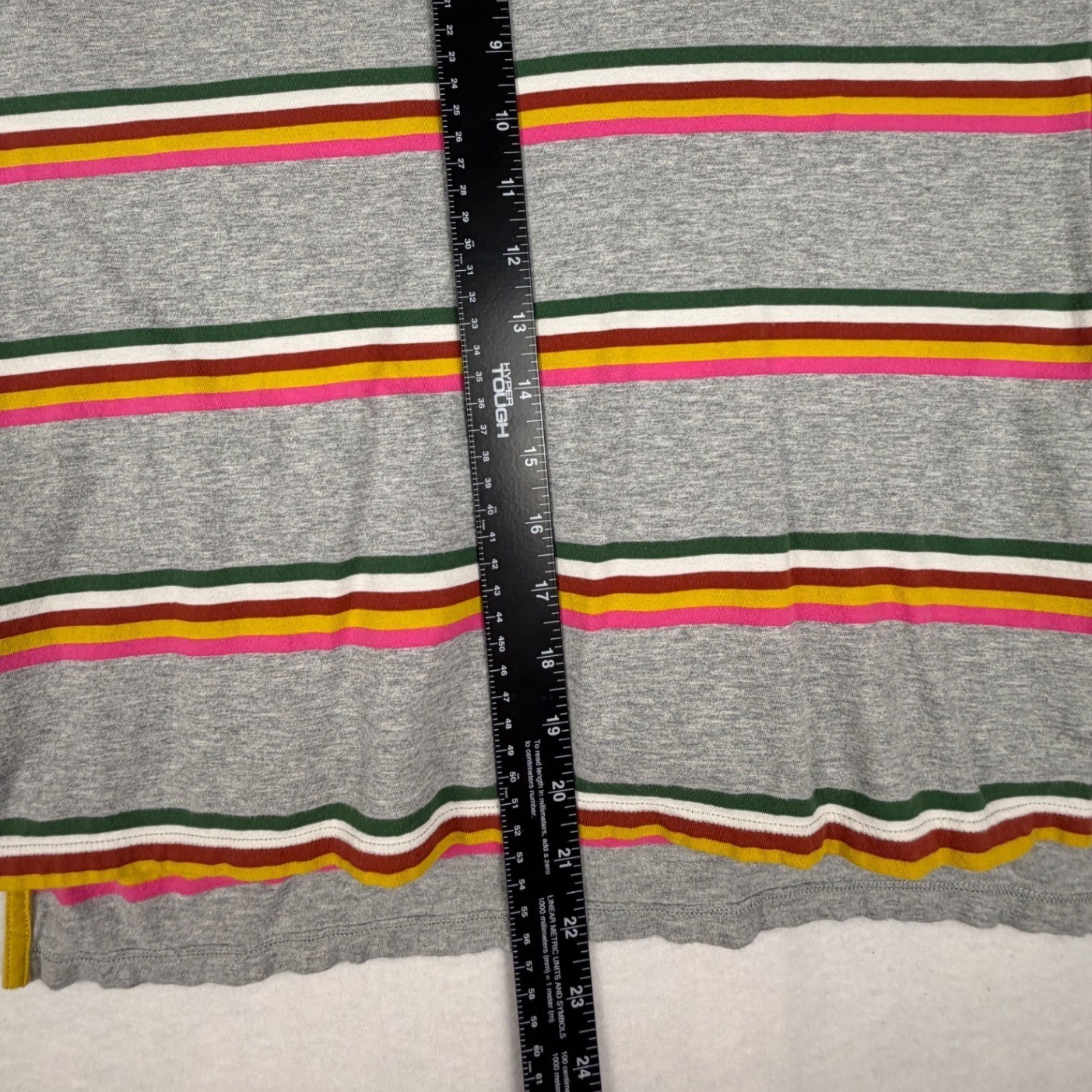 Boden Long Sleeve T-Shirt Womens Size 6 Gray Excellent Striped Cotton