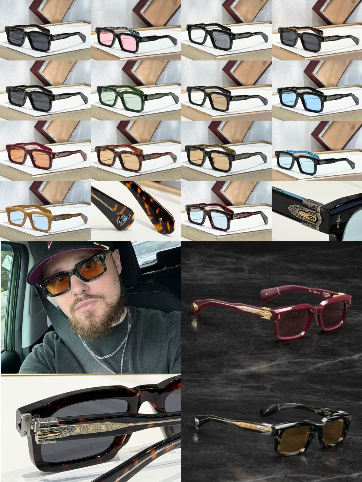 JACQUES MARIE MAGE Sunglasses BELVEDERE | Size:50-20-146