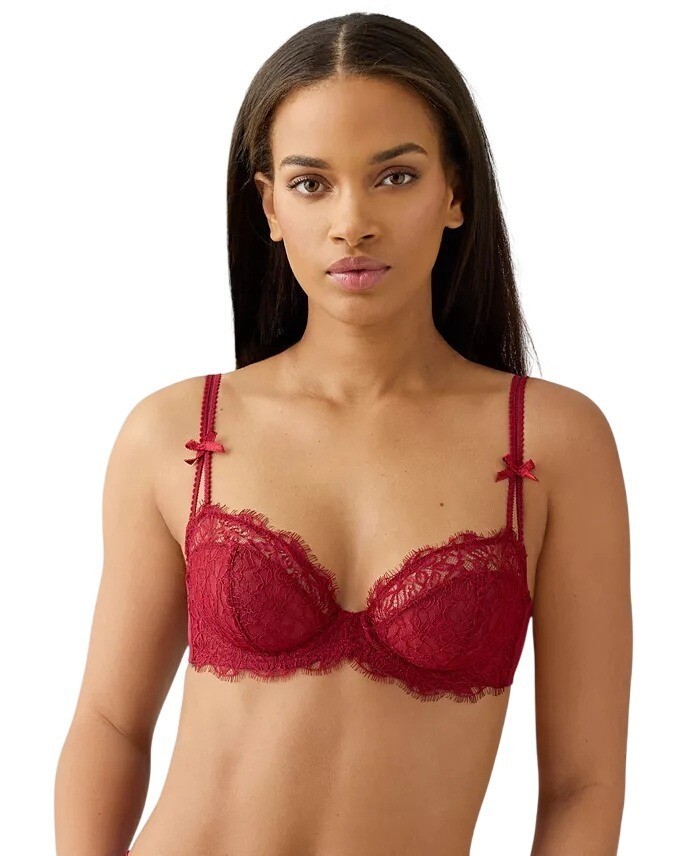 b. tempt’d Women’s by Wacoal It’s On Lace Underwire Bra 951296 Biking Red 32B
