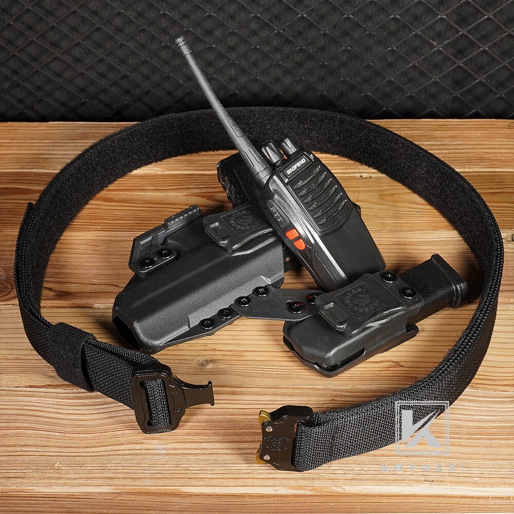 KRYDEX Tactical Belt Rigger Heavy Duty Belt Double Layers Quick Release Buckle