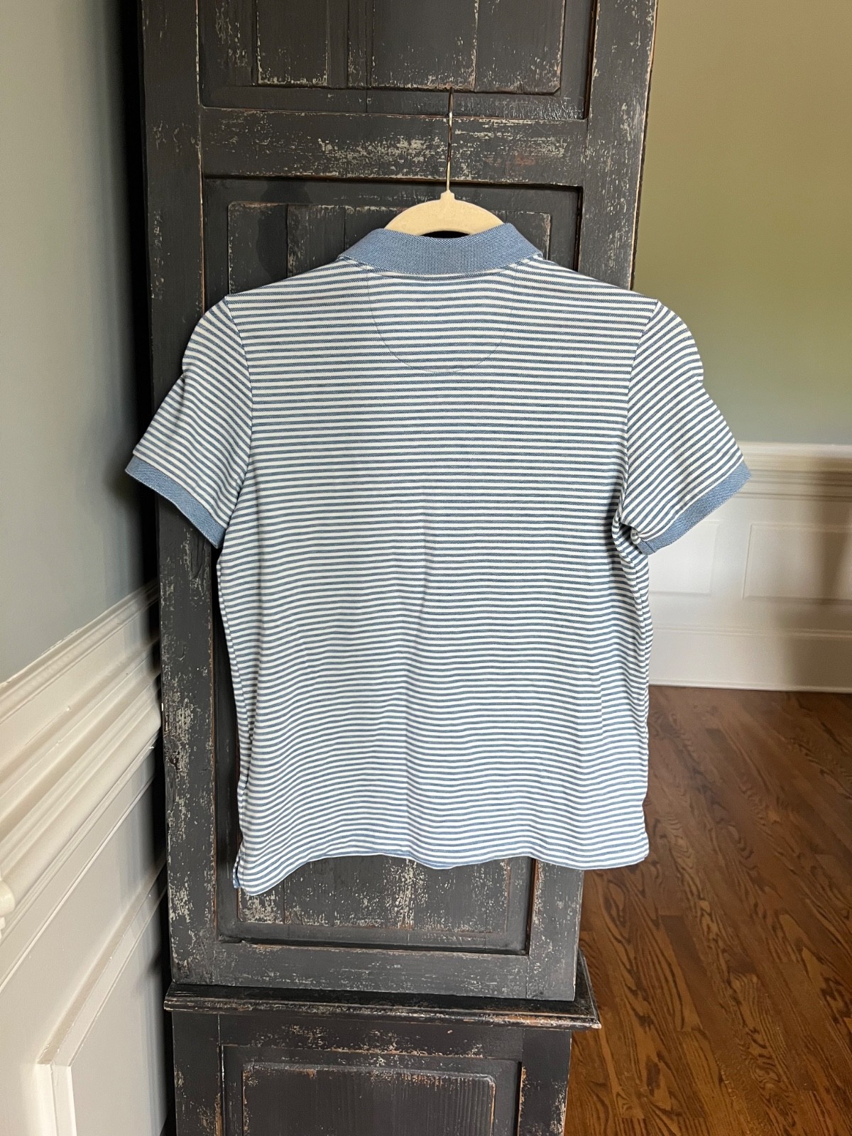Vineyard Vines Striped Blue Edgartown Polo Shirt – Boy’s Sz M(12-14) EUC