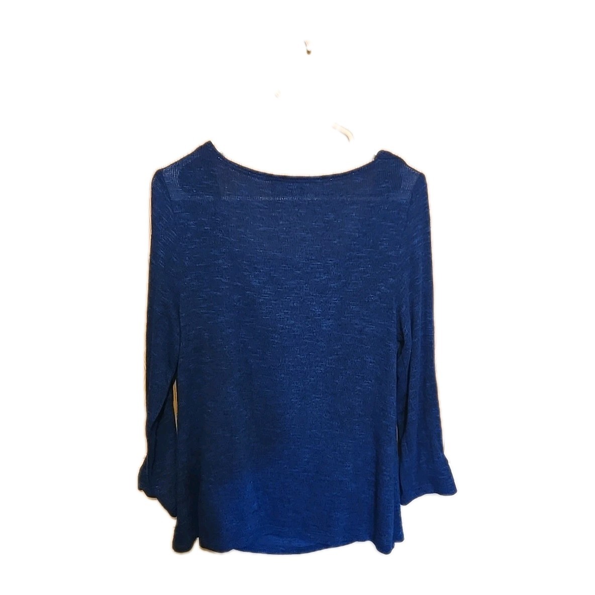 AB Studio Blouse Large Cowl Neck Roll Tab Long Sleeve Shirt Pullover Top Women’s