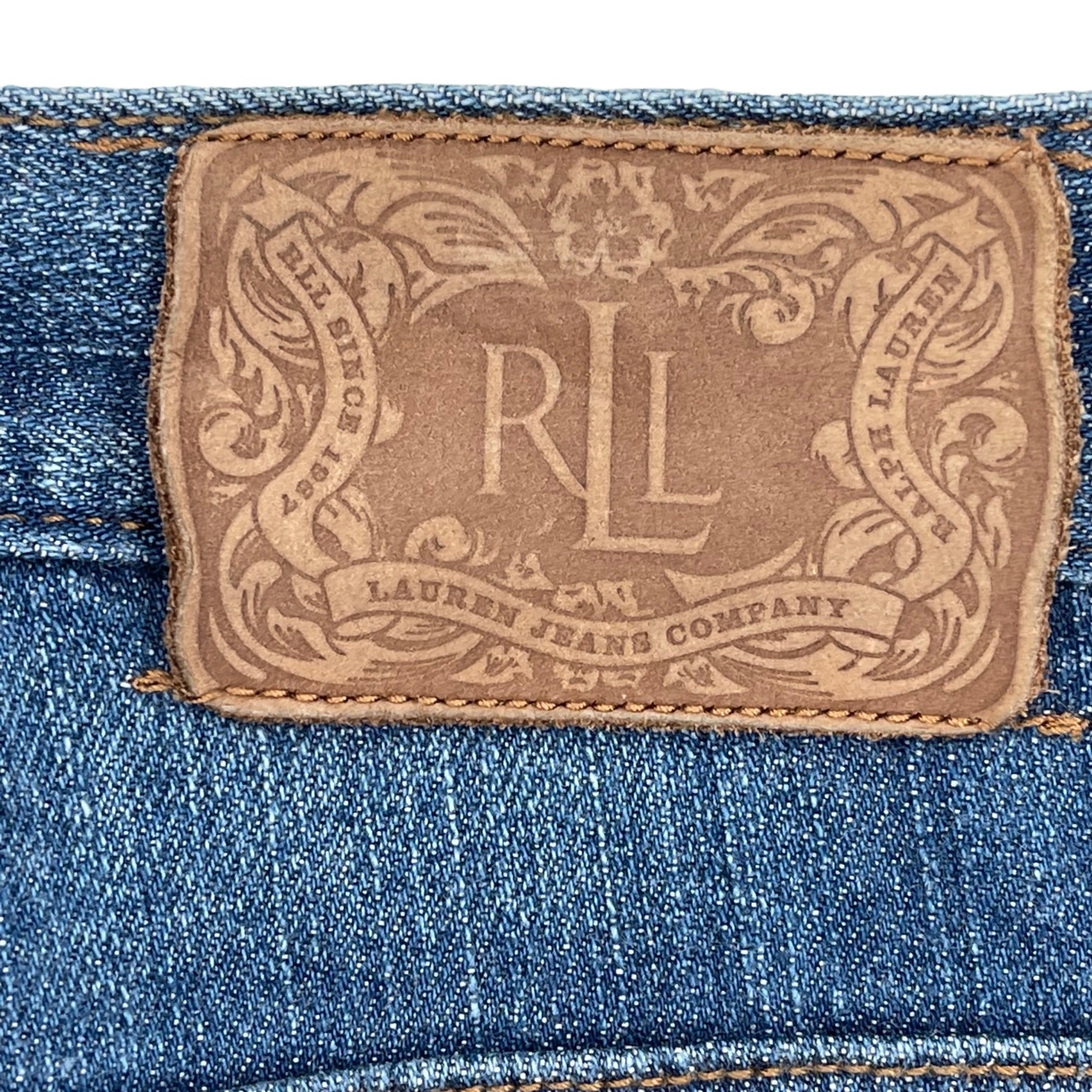Lauren Ralph Lauren Classic Straight Leg Jeans Medium Wash High Rise Women 12
