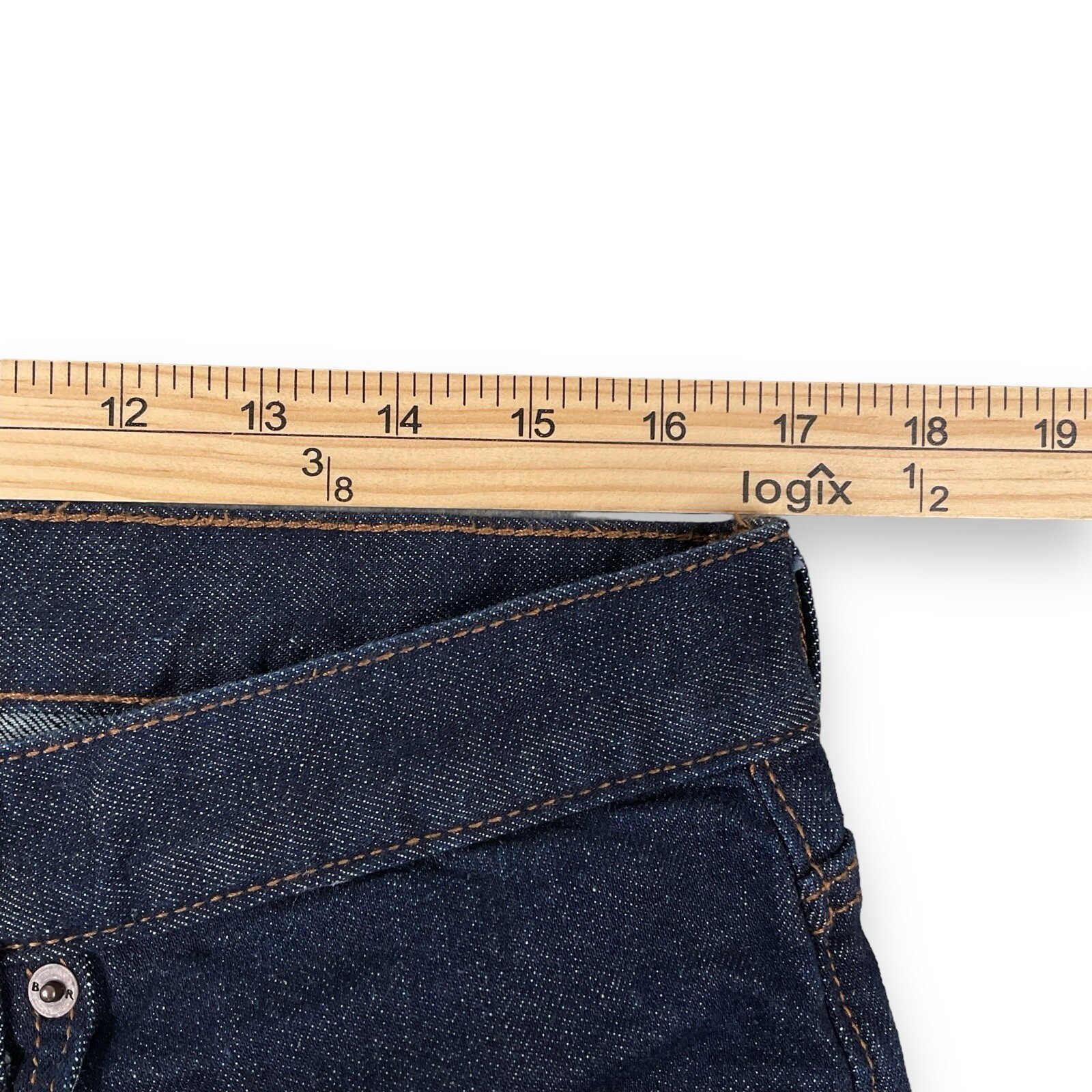 Banana Republic Jeans Men 33×30 (ACTUAL 34×27.5) Dark Blue Straight Fit Denim