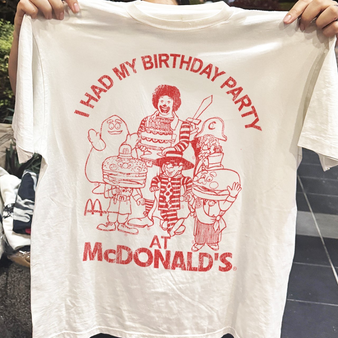 90s I Had My Birthday Party At Mcdonald’s Classic White T-Shirt XL