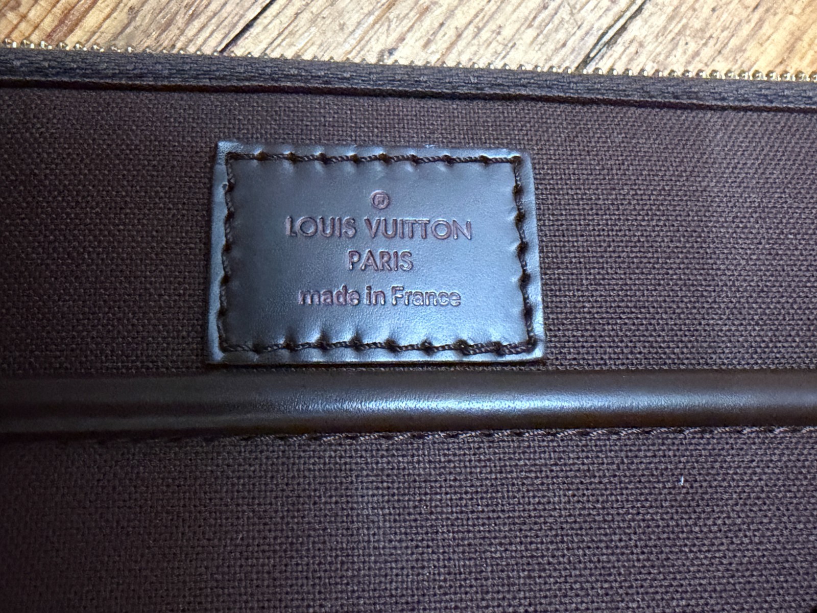 Louis Vuitton Damier Ebene Sabana Brown What Goes Around Comes Around Bag