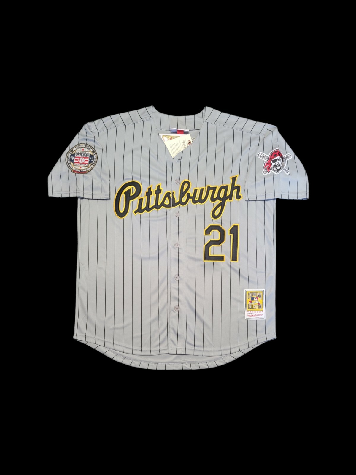 Roberto Clemente Pittsburgh Pirates Alternate Grey Men’s Baseball Jersey