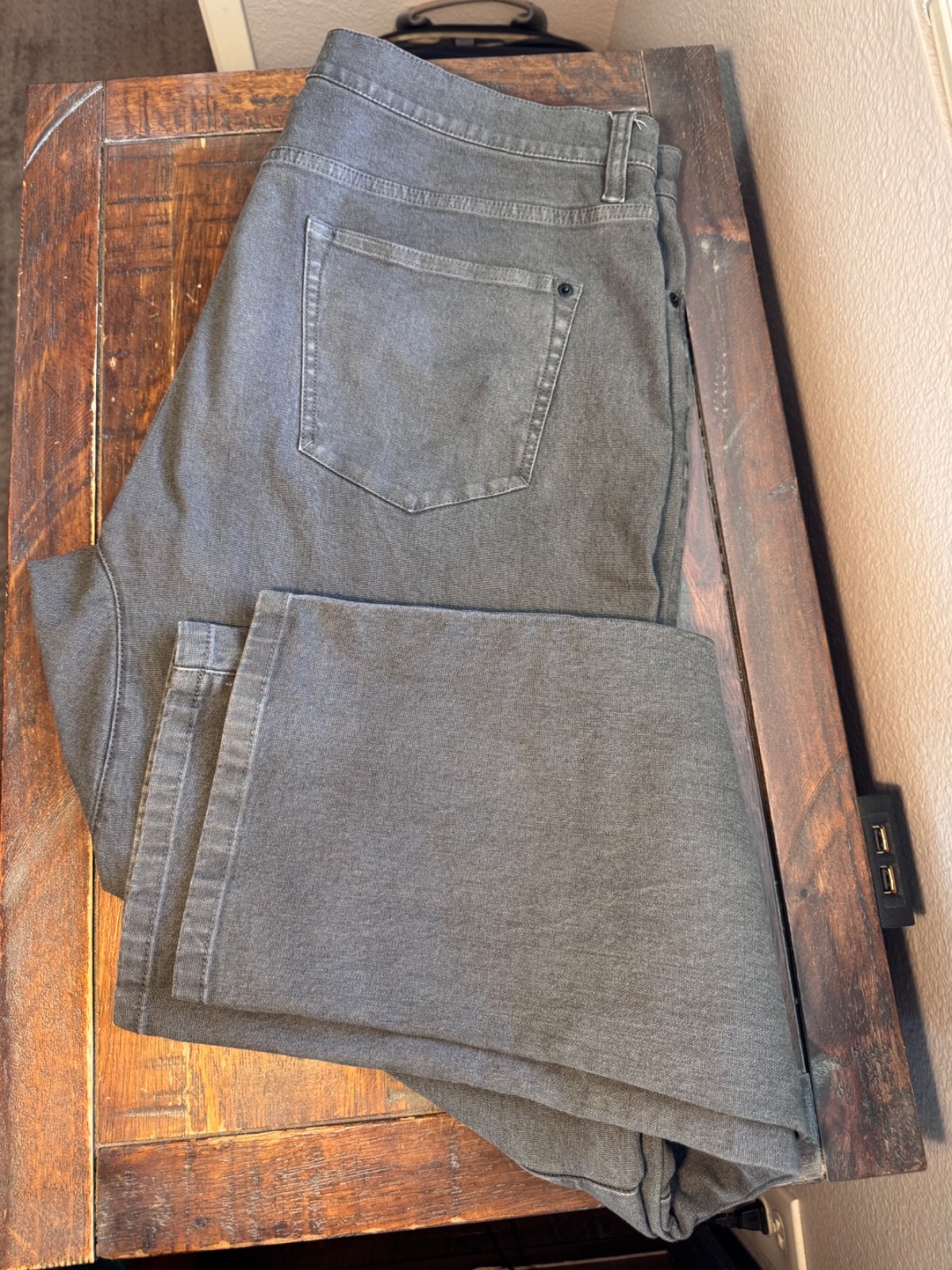 Proof Rover Pants Mens 36×32 Gray Canvas Huckberry Stretch Hiking Outdoors