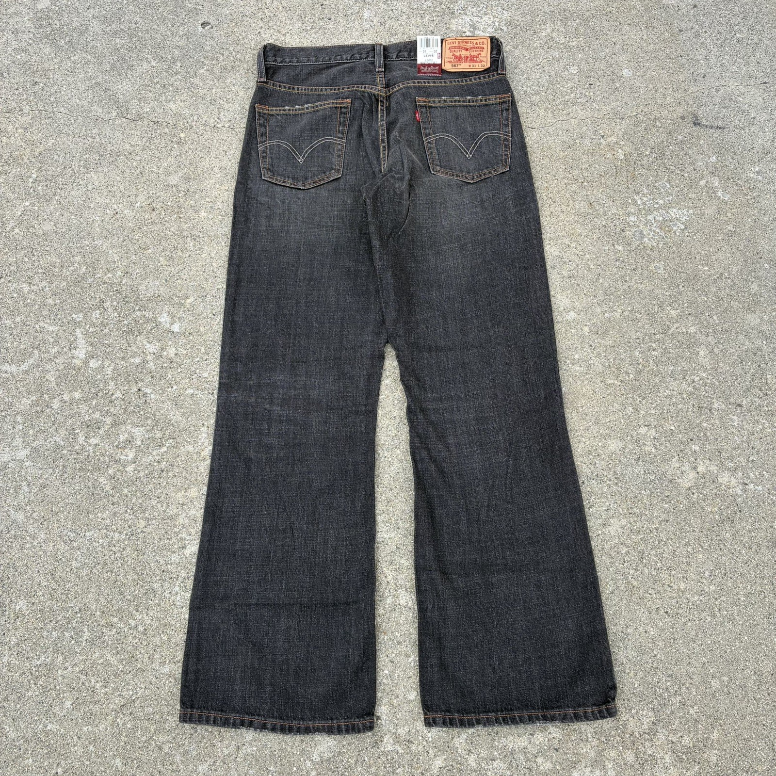 VTG Levi’s 567 Loose Boot Cut Black Jeans Men’s 31×32 DEADSTOCK