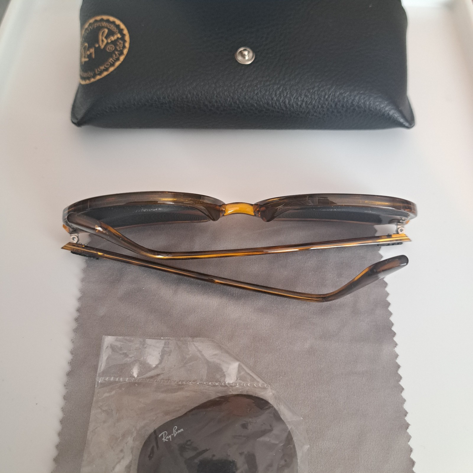 Ray Ban RB4306 710/73 54 Polished Light Havana/B-15 Brown Frames + NEW OEM Lens