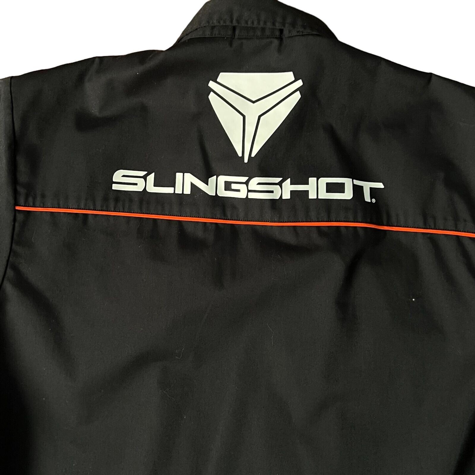 POLARIS SLINGSHOT RED LINE OEM BLACK/RED BUTTON UP SHIRT -MEN’S **BRAND NEW**