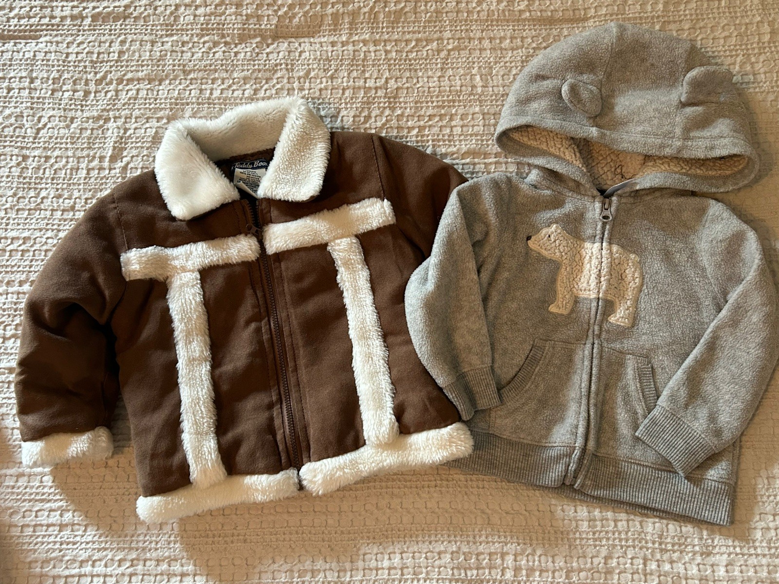 Huge 50 piece Baby boy clothing lot size 12 months EUC sleepers outfits