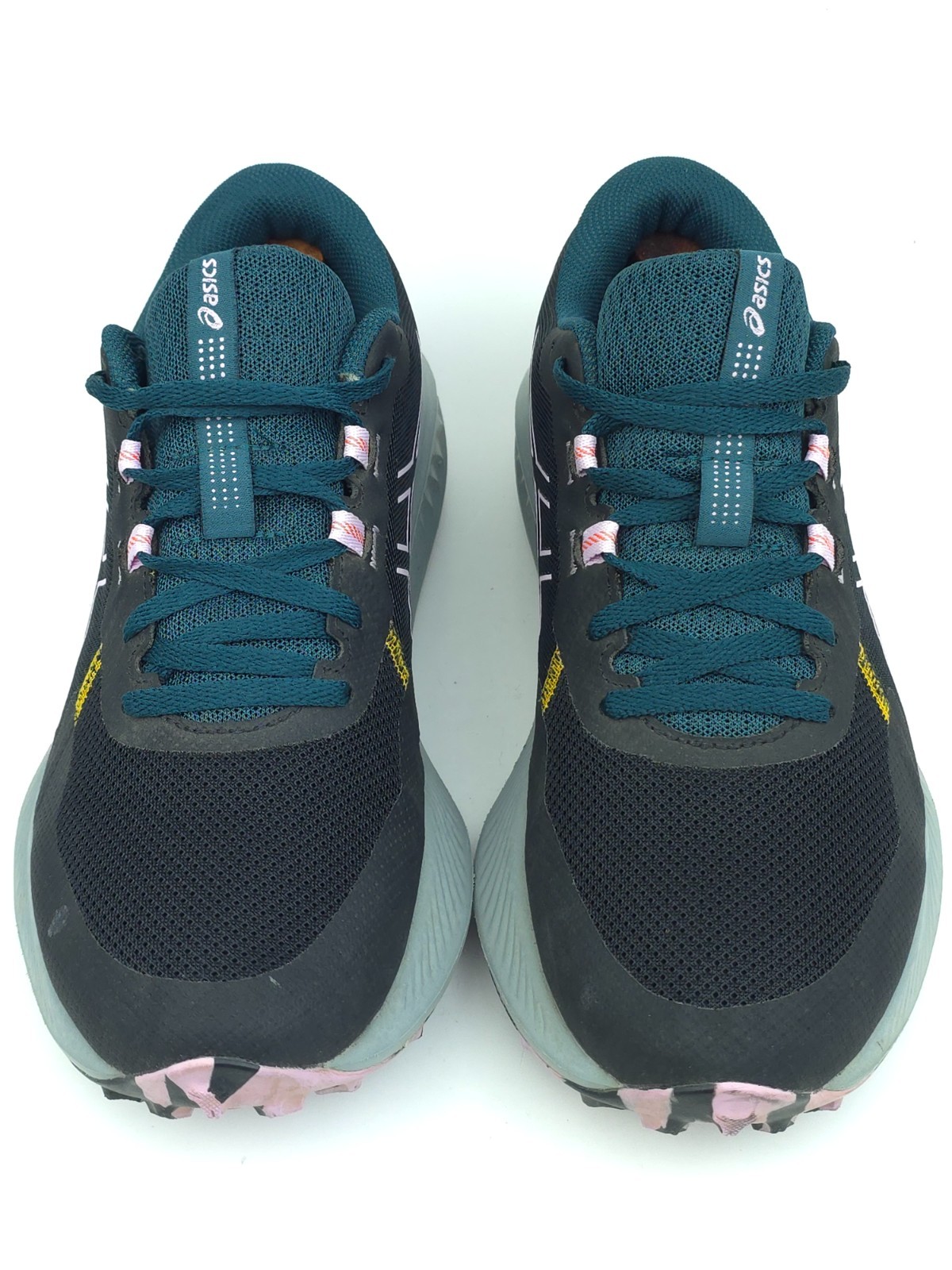 ASICS Womens 9 GEL Excite Trail 2 Black Light Ube Running Shoes 1012B412 EUC