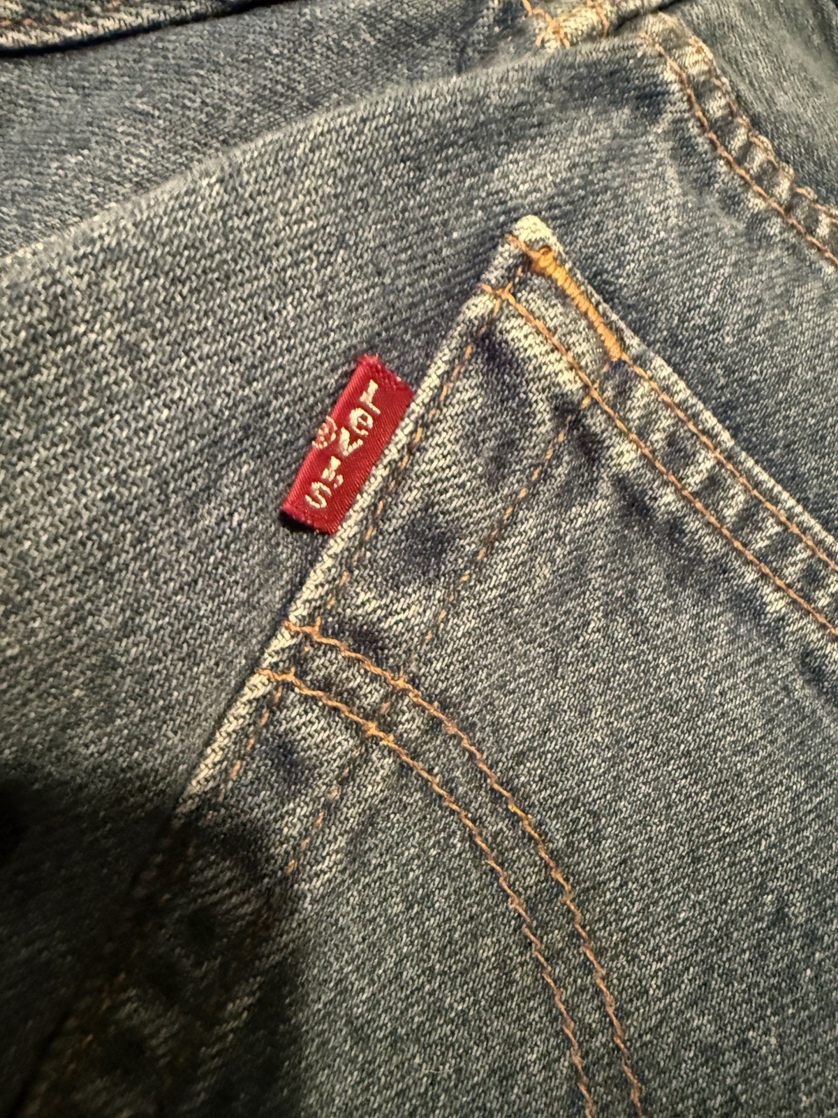 Levi’s 501XX 28×36 Men’s Blue Button Fly Denim 1980’s Straight Leg Jeans