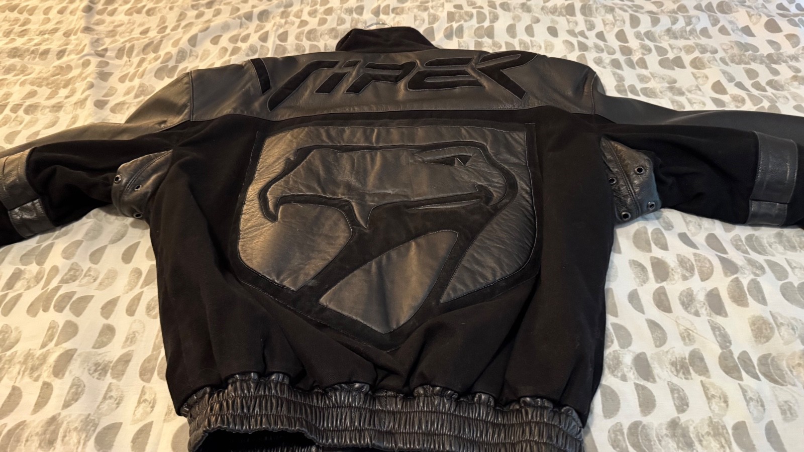 DODGE VIPER Leather Jacket – Californian Embossed Vintage 90’s sz XL