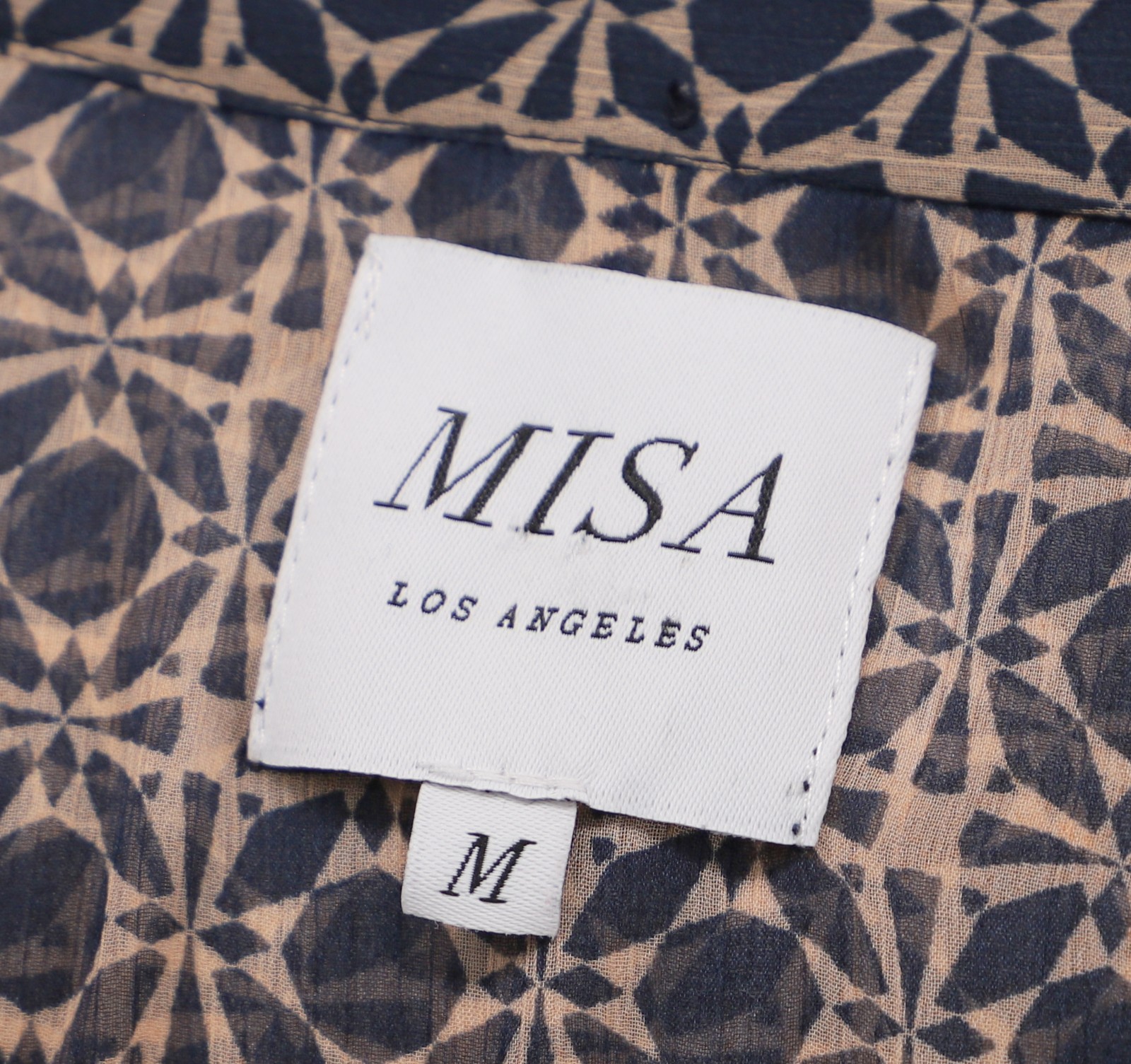 MISA $269 Los Angeles Emogene Geo Mini Tiered Dress Size M