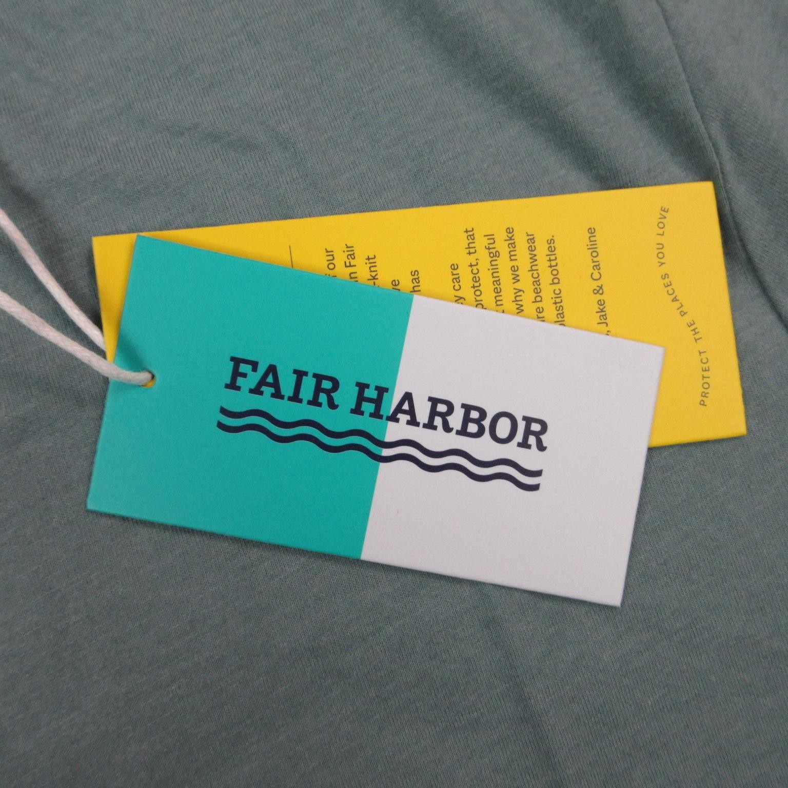 Fair Harbor Shirt Mens L Green Kismet Tee Crew Neck Short Sleeve Tagless NWT
