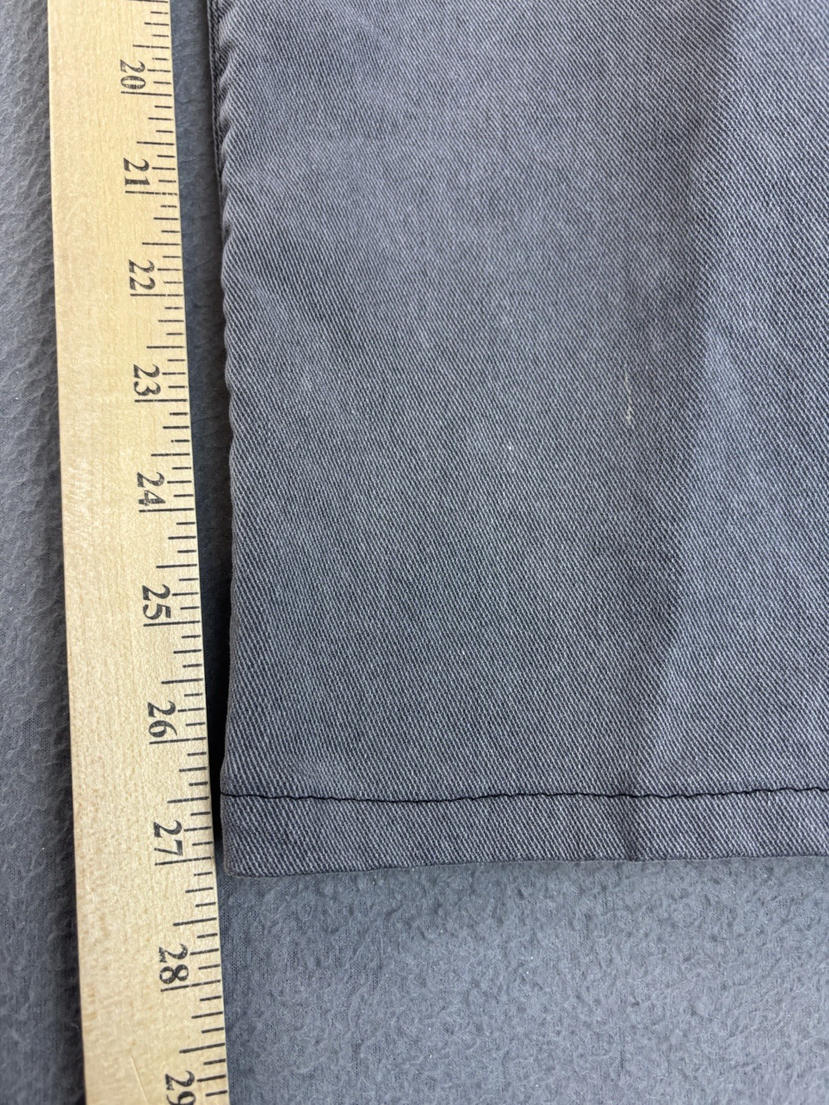 Mott & Bow Straight Fit Jeans Mens Size 32×30 Gray Stretch Denim Hemmed to 32×27
