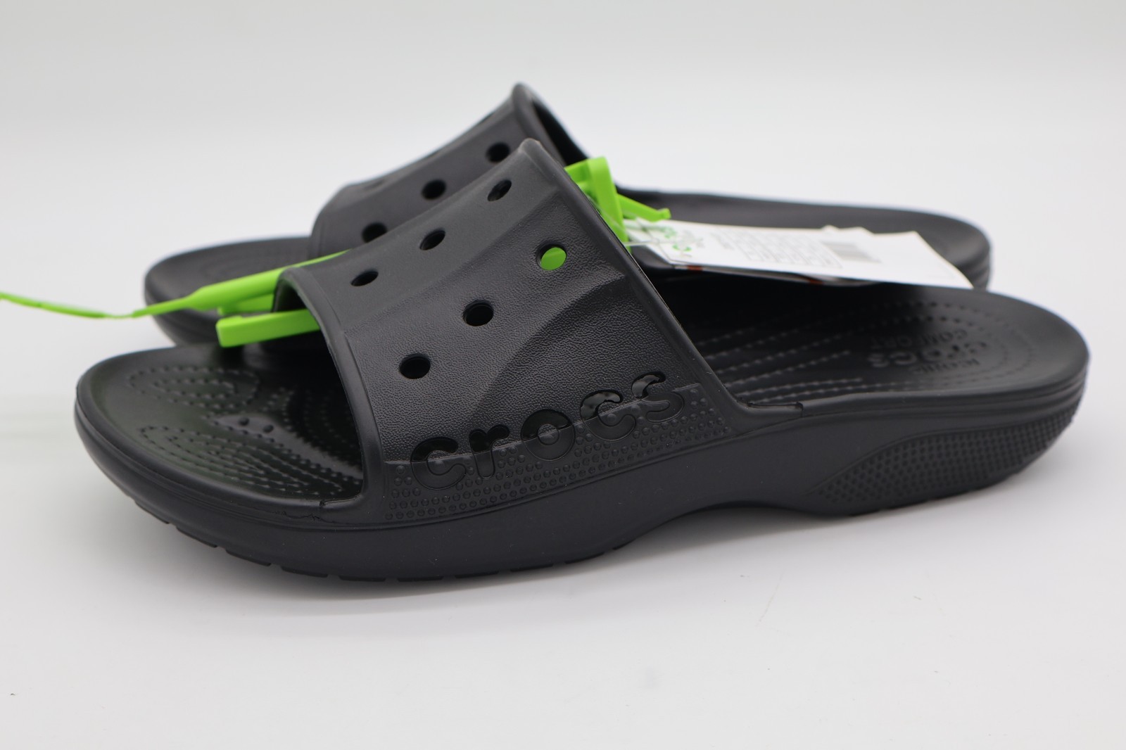 Crocs Adult Baya II Slide Sandals Black Size M8 / W10 NWT