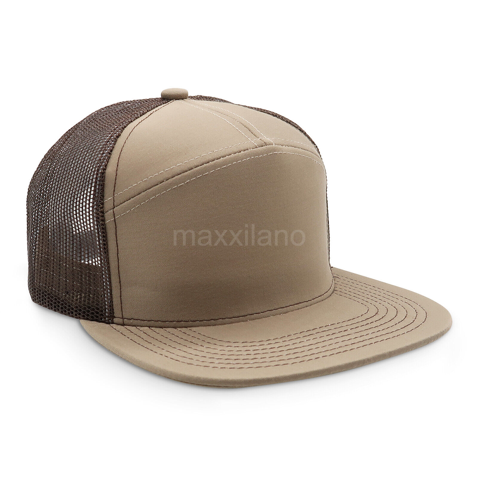 Snapback Hat Cotton Mesh Solid Flat Brim Mens Baseball Cap Trucker Visor Hats
