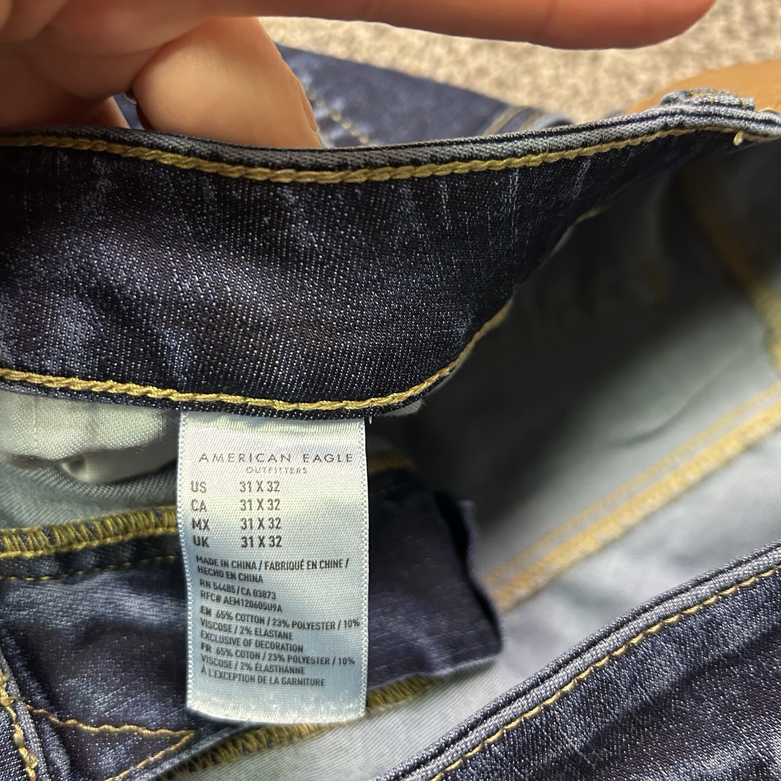 American Eagle Jeans Men Blue Next Level flex Original Straight Size 31×32