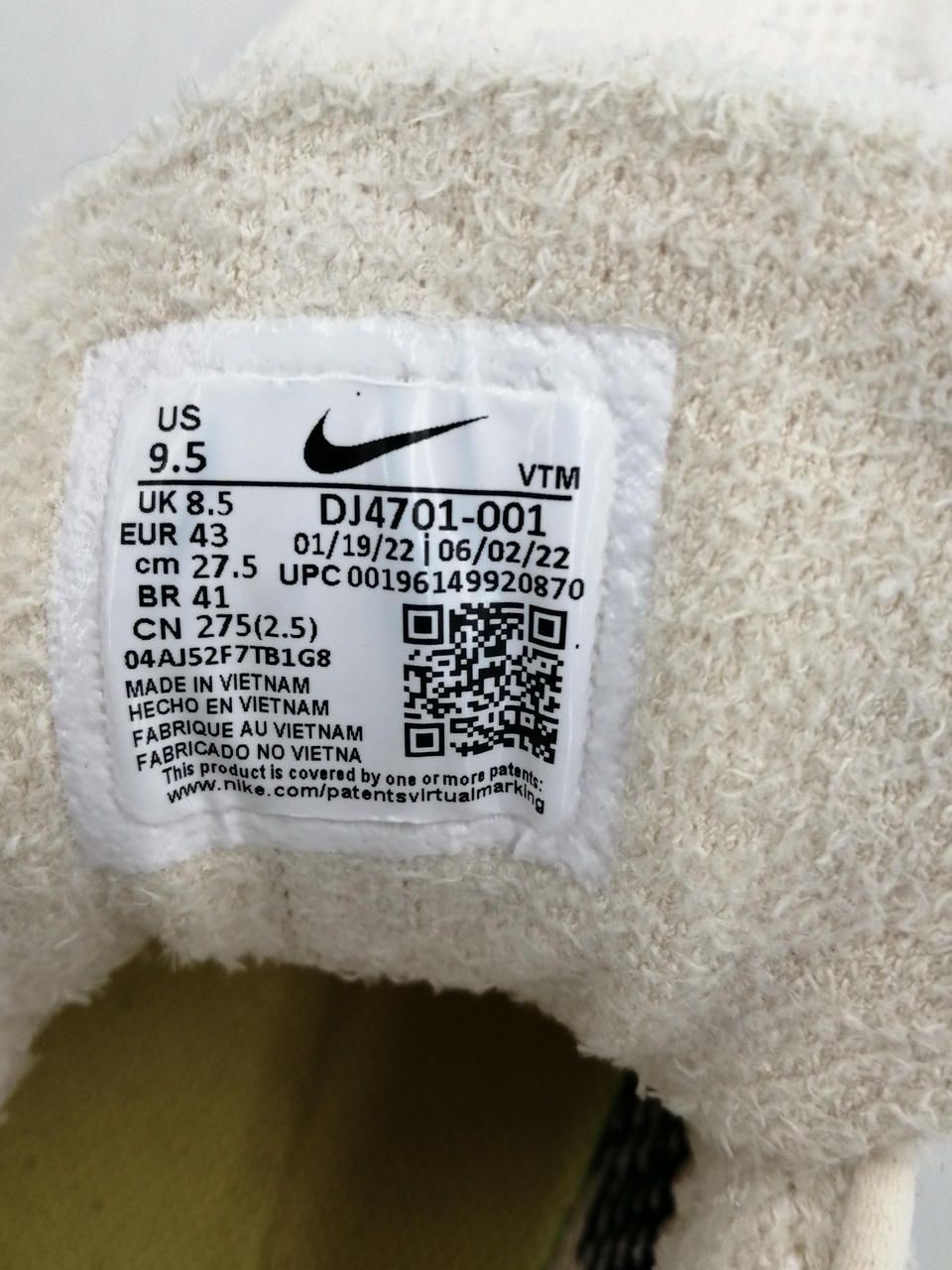 NIKE Air Max Scorpion Lemon Wash DJ4701-001 Used