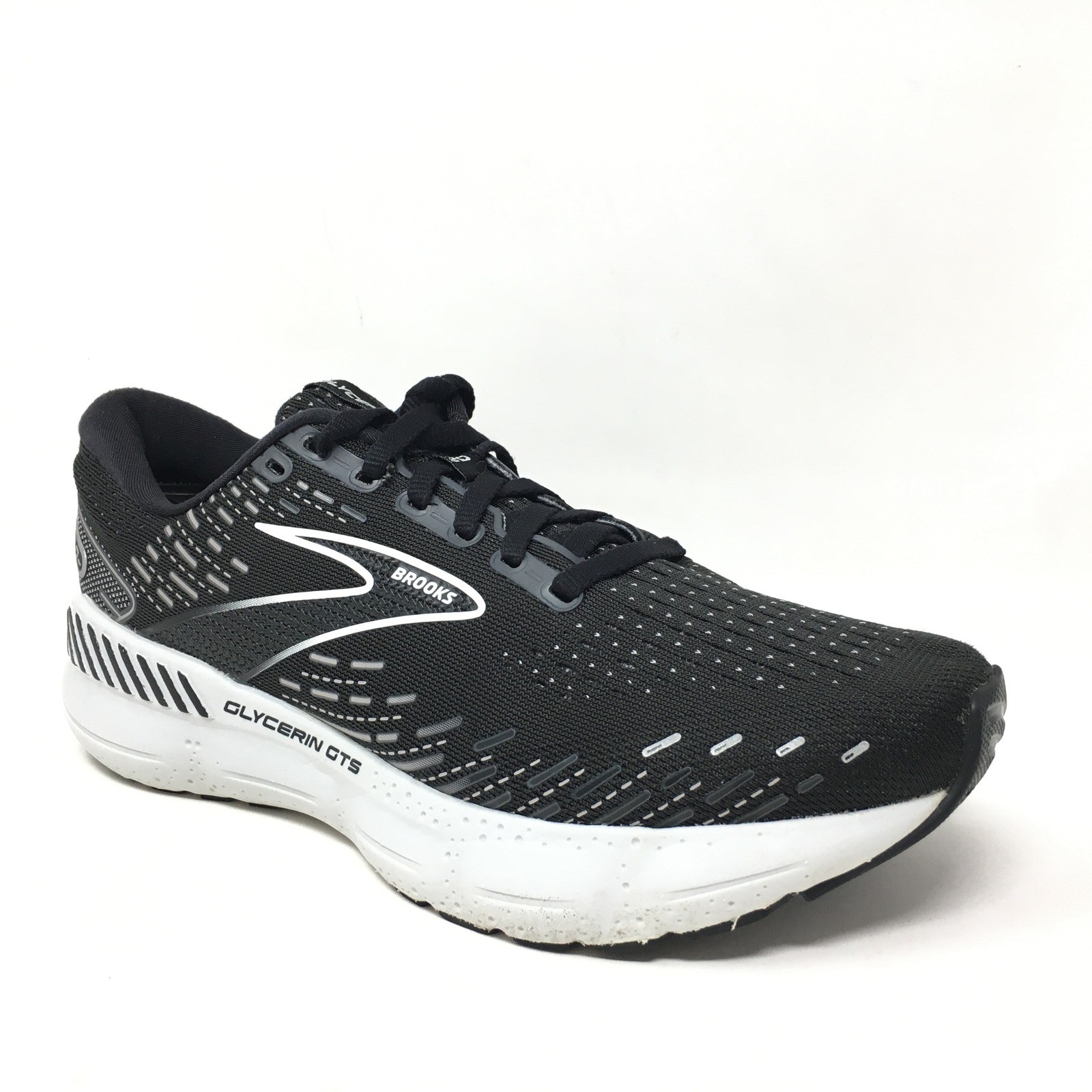 Brooks Glycerin GTS 20 Running Shoes Sneakers Womens Size 8 D Wide Black Alloy