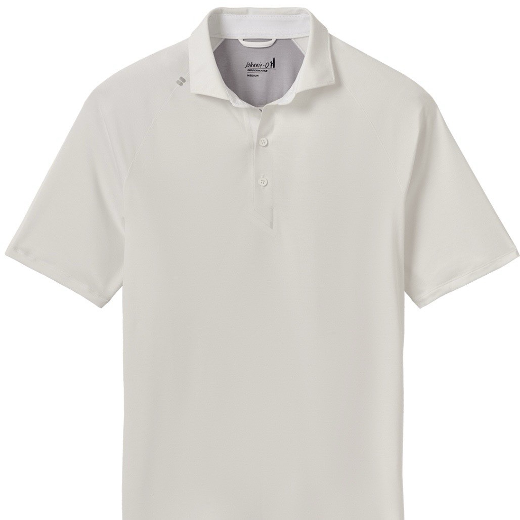 Johnnie-O Men’s Callan Performance Polo Shirt White Size- L NWT$110