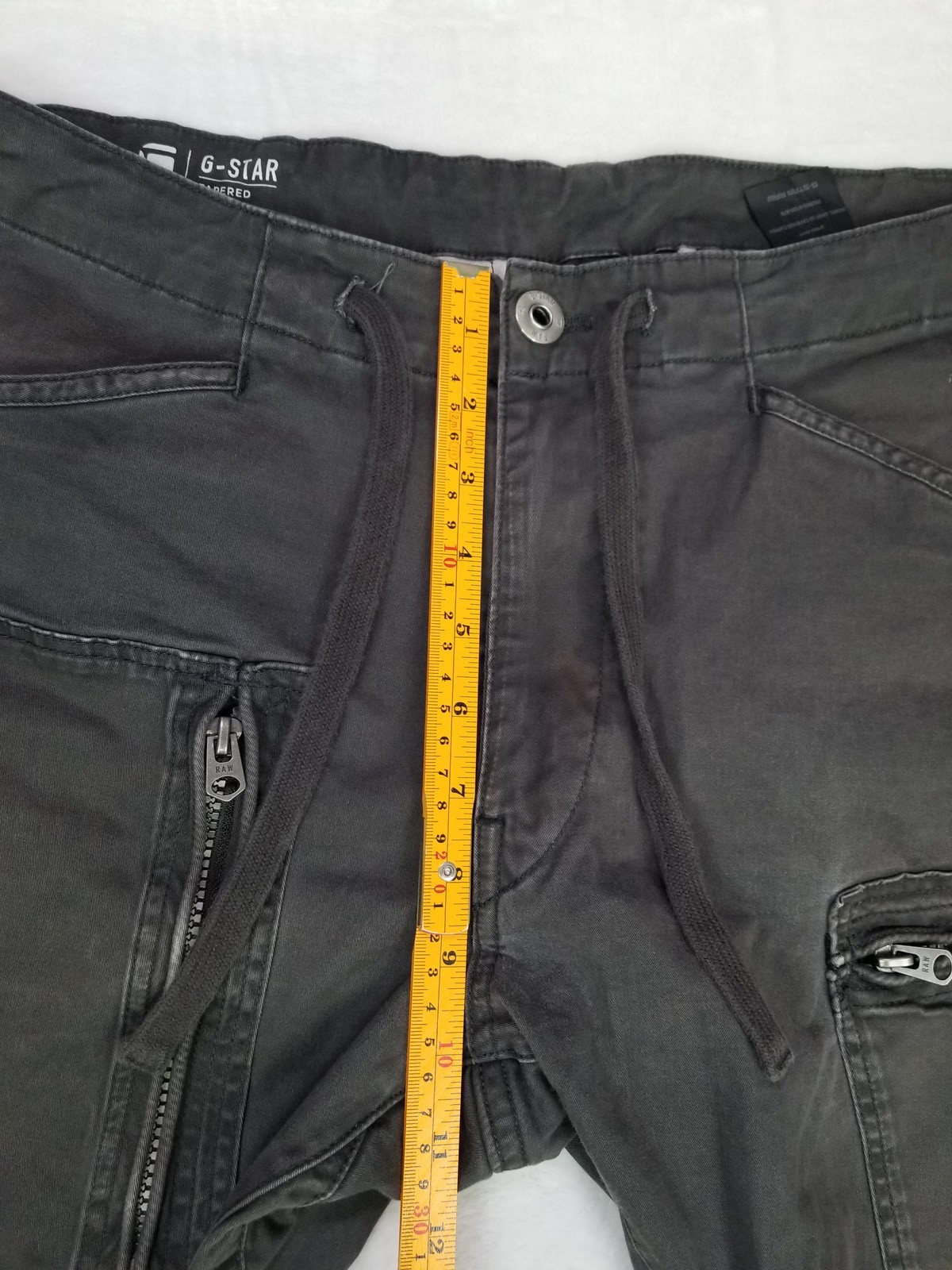 G-Star Raw Denim Dark Gray Tapered Cargo Jogger Pants Men’s Size 32/32 Rouching