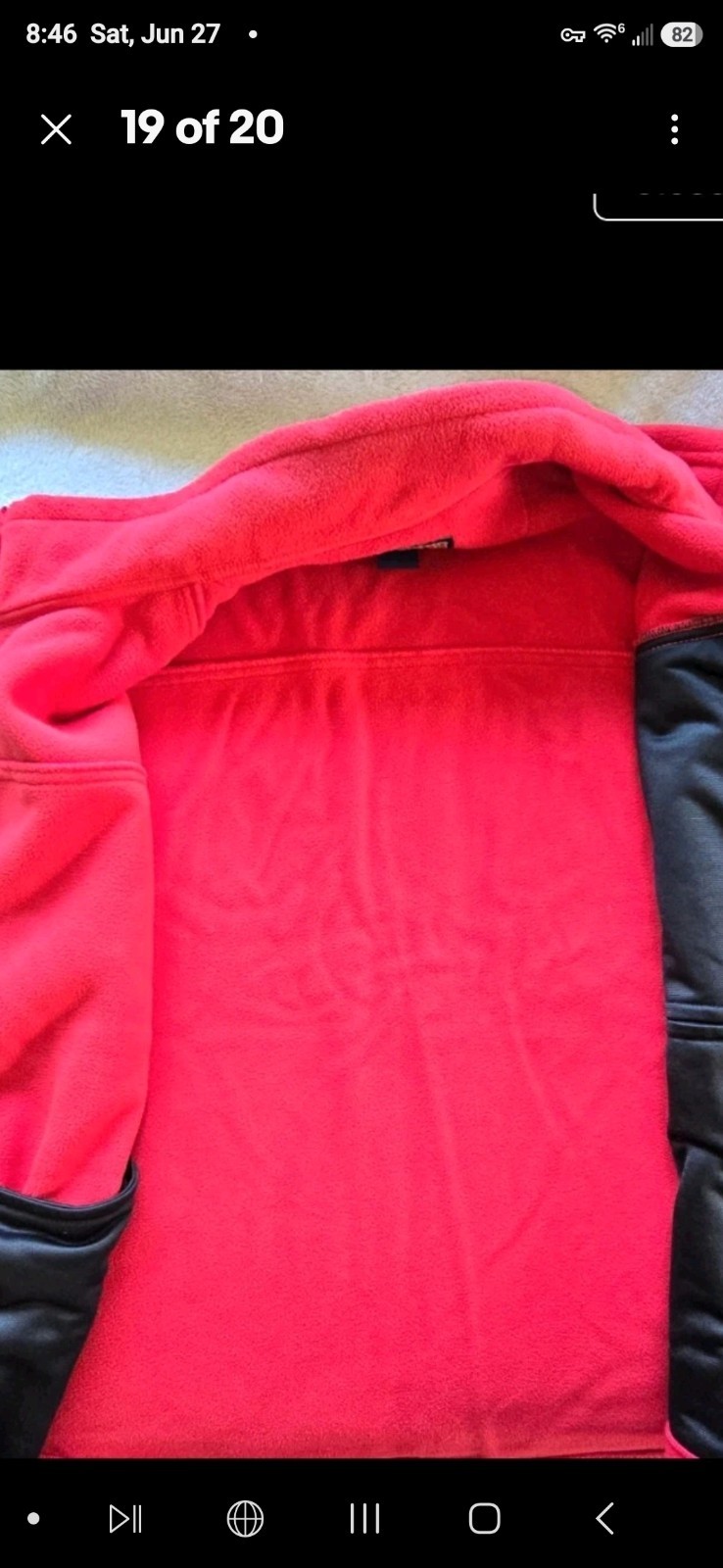 Duluth Trading Co. Men’s Red Fleece Full Zip Vest Size Large Pockets Sleeveless