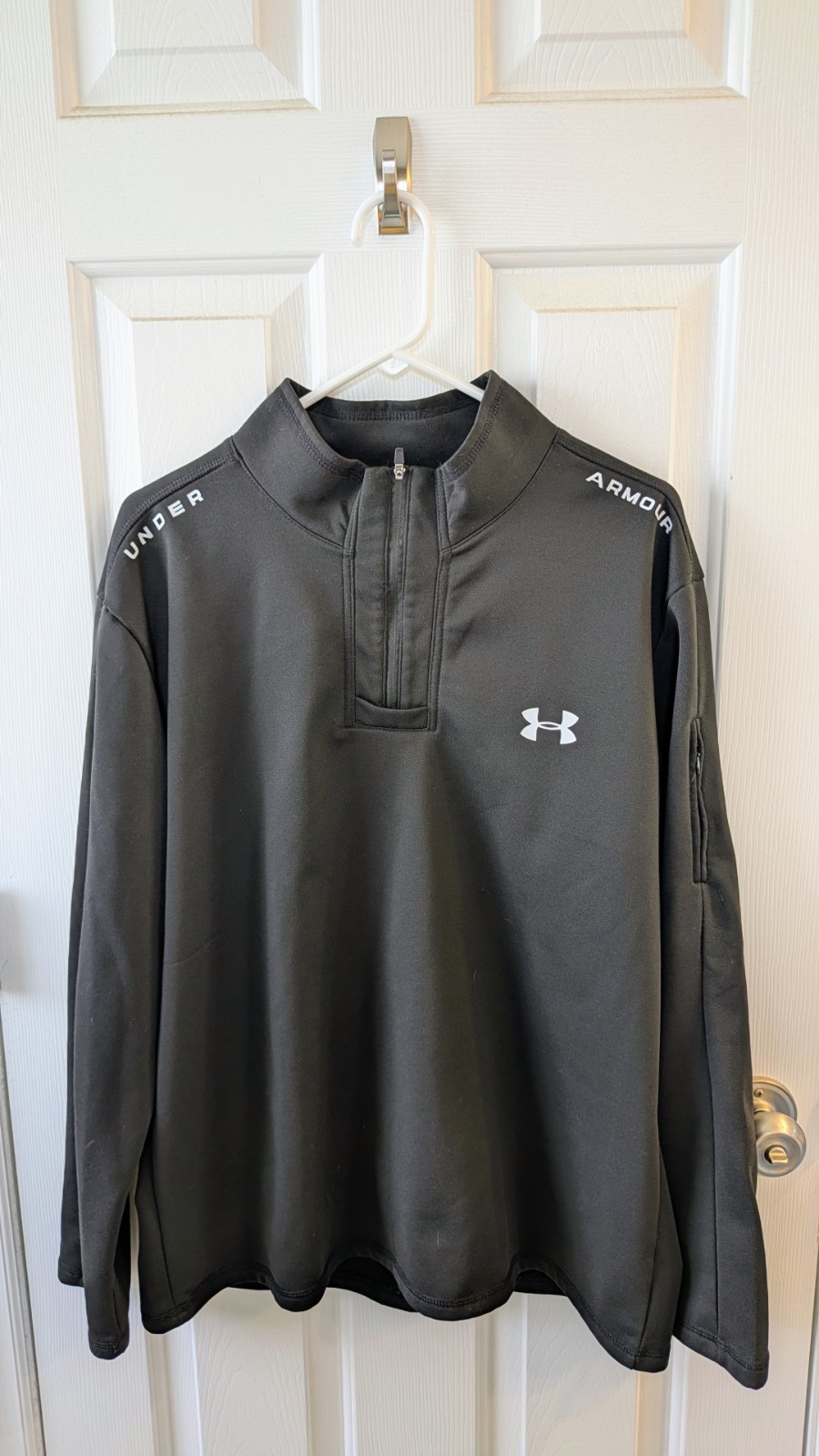 Under Armour ColdGear Golf 1/4 Quarter Zip Pullover Men’s XL Black LS