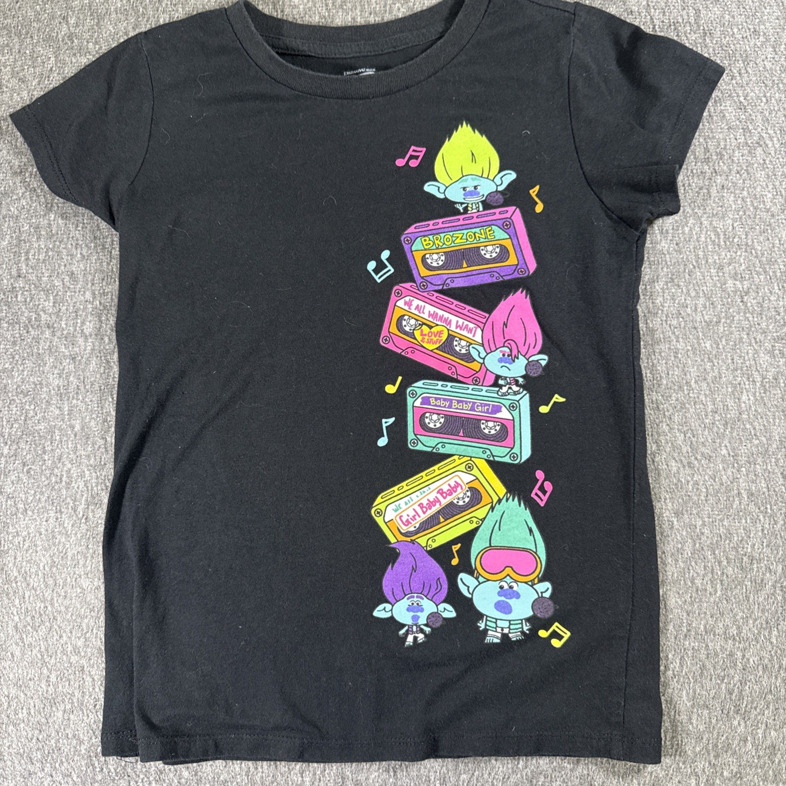 Trolls Movie Band Together T-Shirt Tee Shirt Children’s Large 10/12 Black