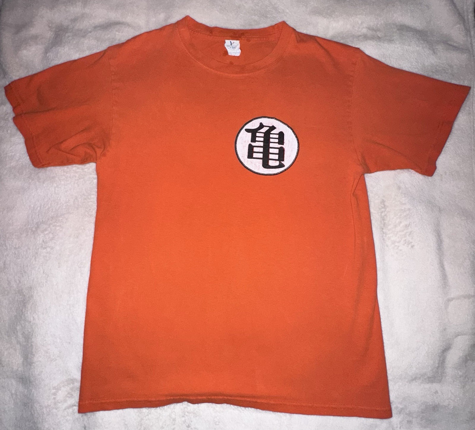 Dragon Ball Z Kame Symbol T-Shirt Orange Anime Graphic Tee Mens