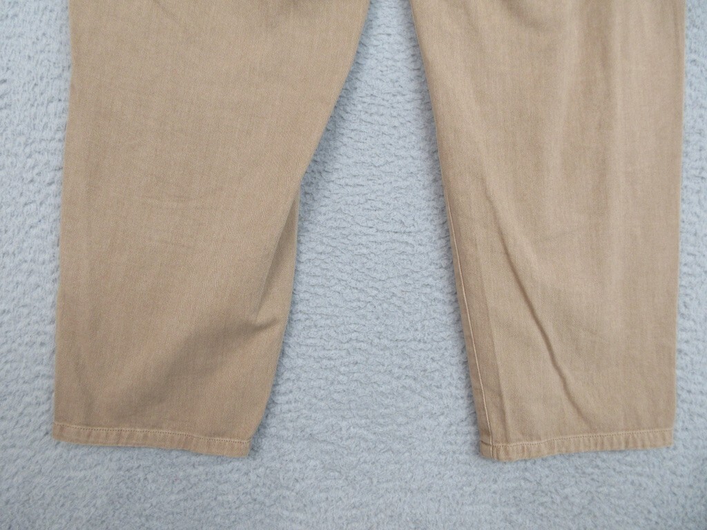 Blank NYC Pants Womens L Tan Paperbag Waist Rope Belt Coastal Beachy Boho Casual