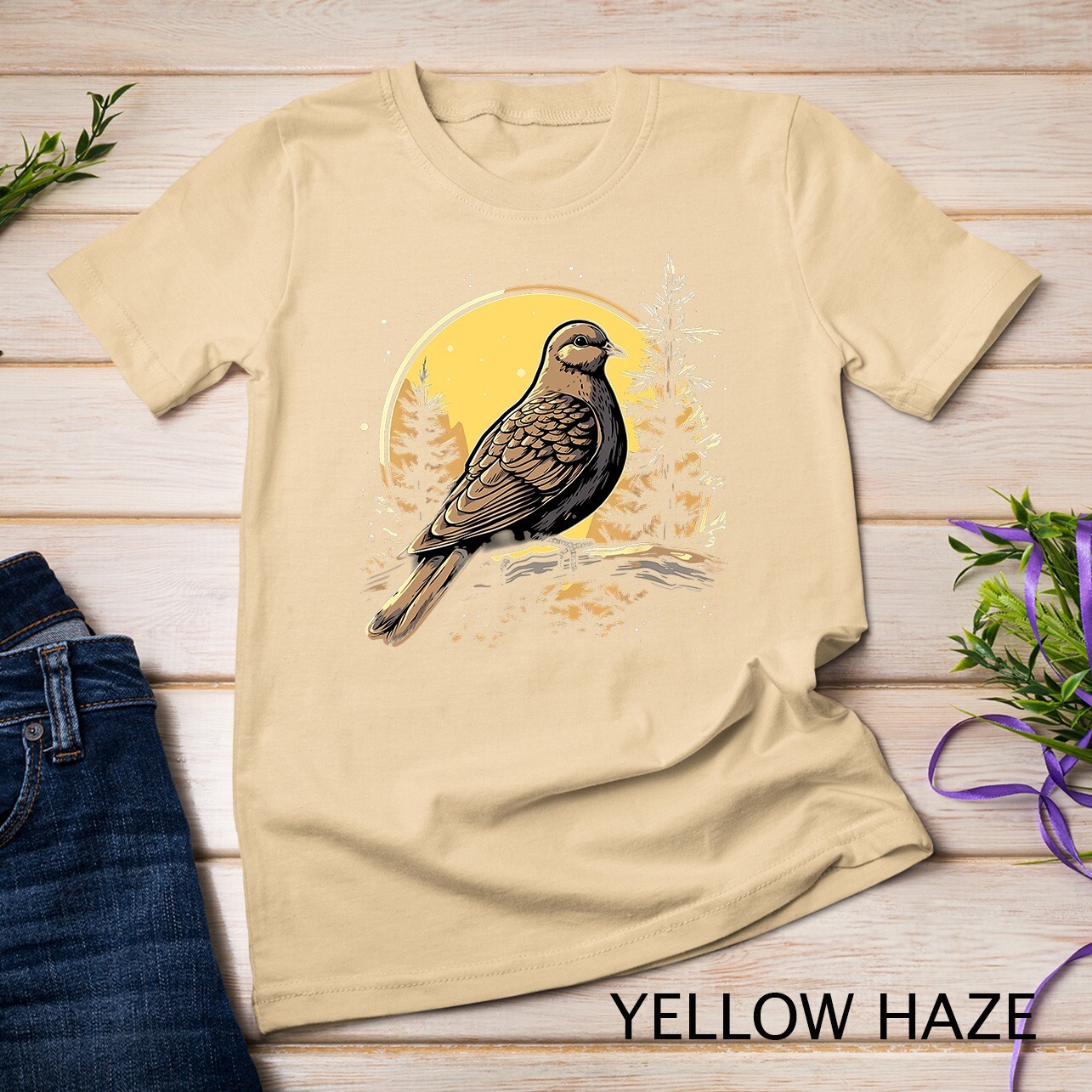 Retro Style Mourning Dove T-Shirt Unisex T-shirt