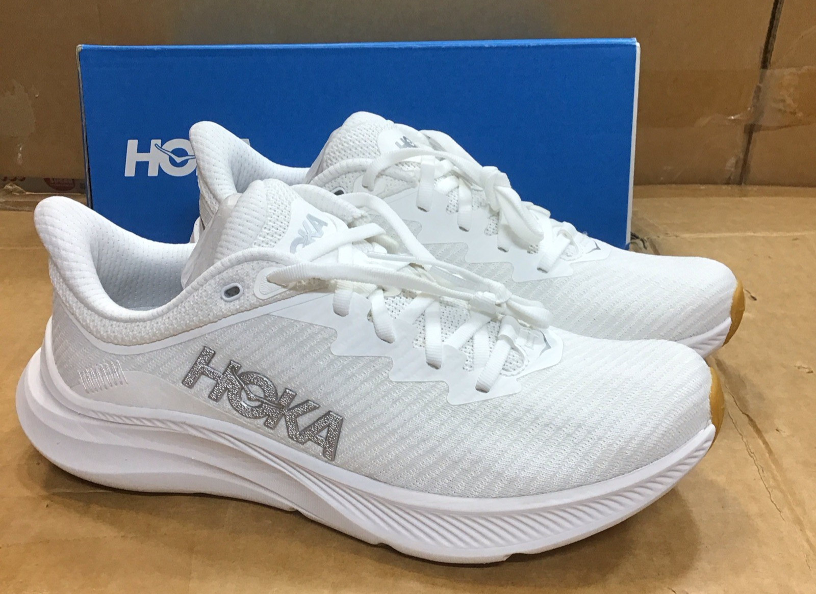 Hoka One One Solimar White Running Shoes Womens 1123075 WWH