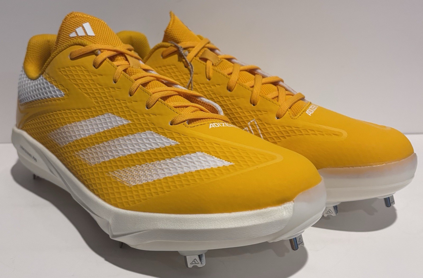 adidas Electric BS Metal Baseball Cleats Yellow ID0947 Men’s 12.5