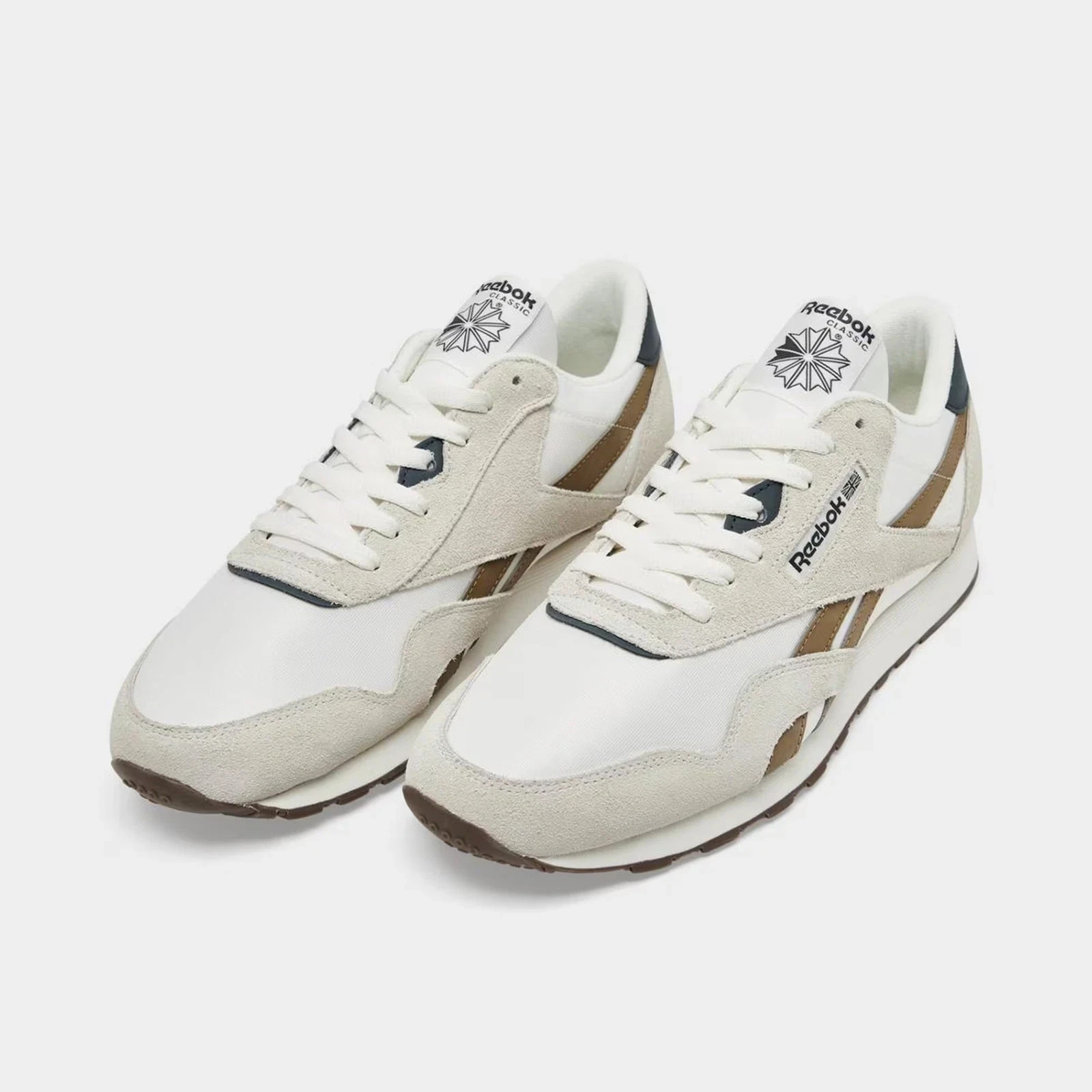 NWOB Reebok Classic Nylon Chalk/Utility Brown/Beige Sz 8.5 | 1000200024