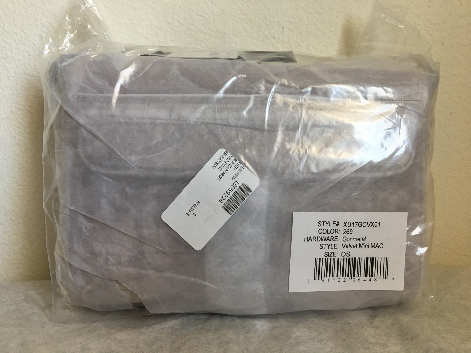 NWT Rebecca Minkoff Velvet Mini M.A.C Crossbody Bag $175 in Putty~~ON SALE!!