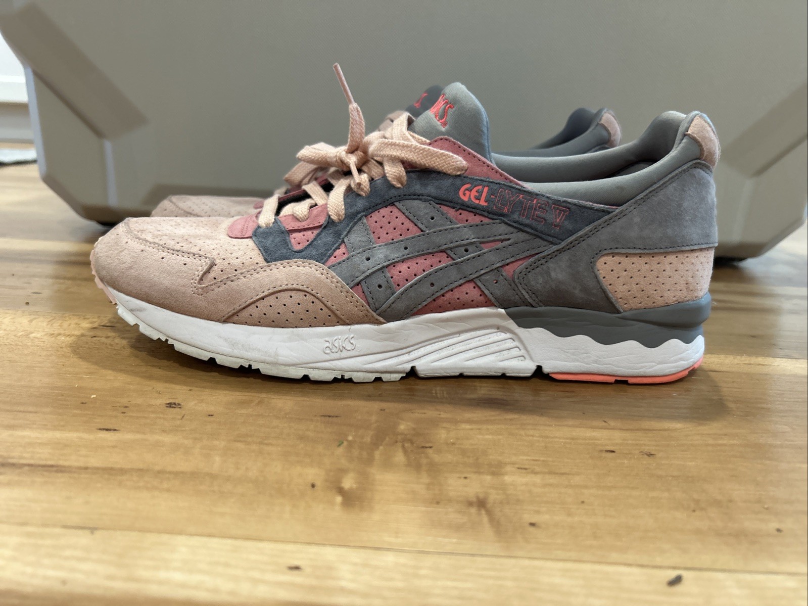 Asics Gel Lyte 5 Salmon Toe Suede Men’s Size 12 Excellent Condition HL70KO
