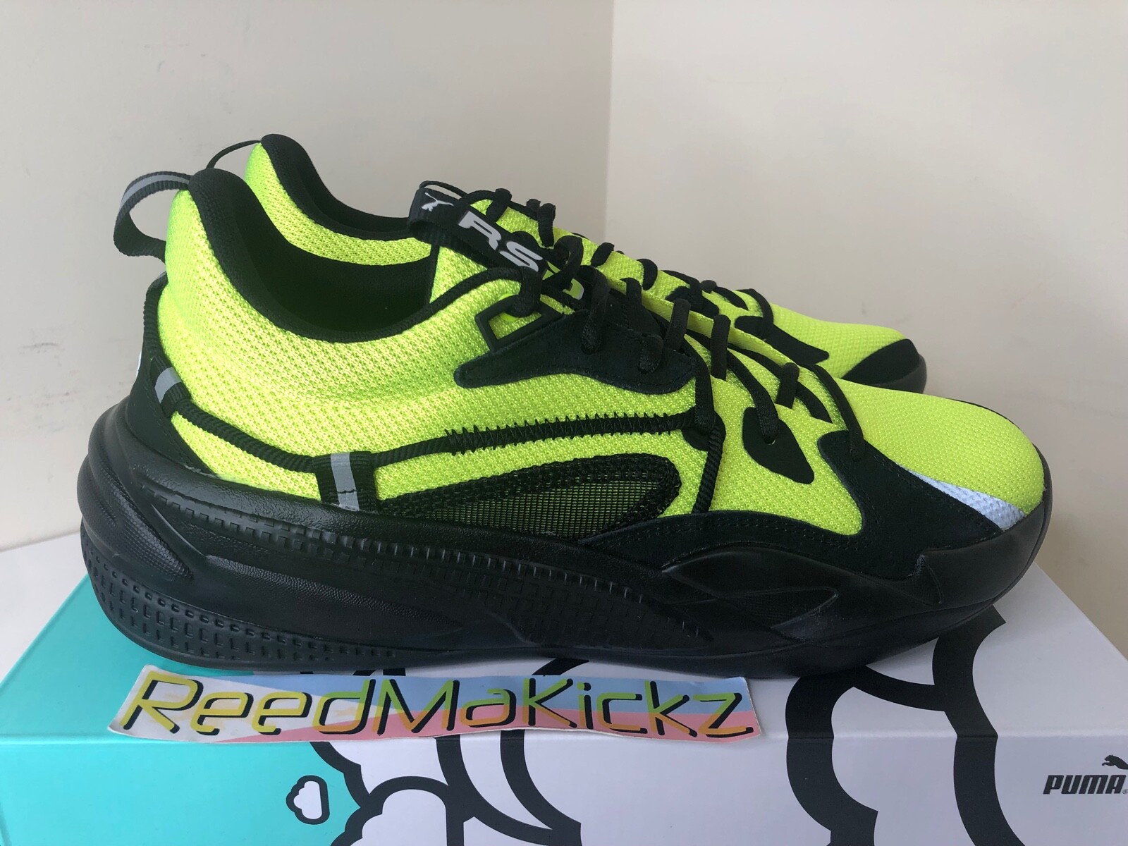 Puma RS Dreamer J Cole Safety Yellow Lime Black Mens 193990 19