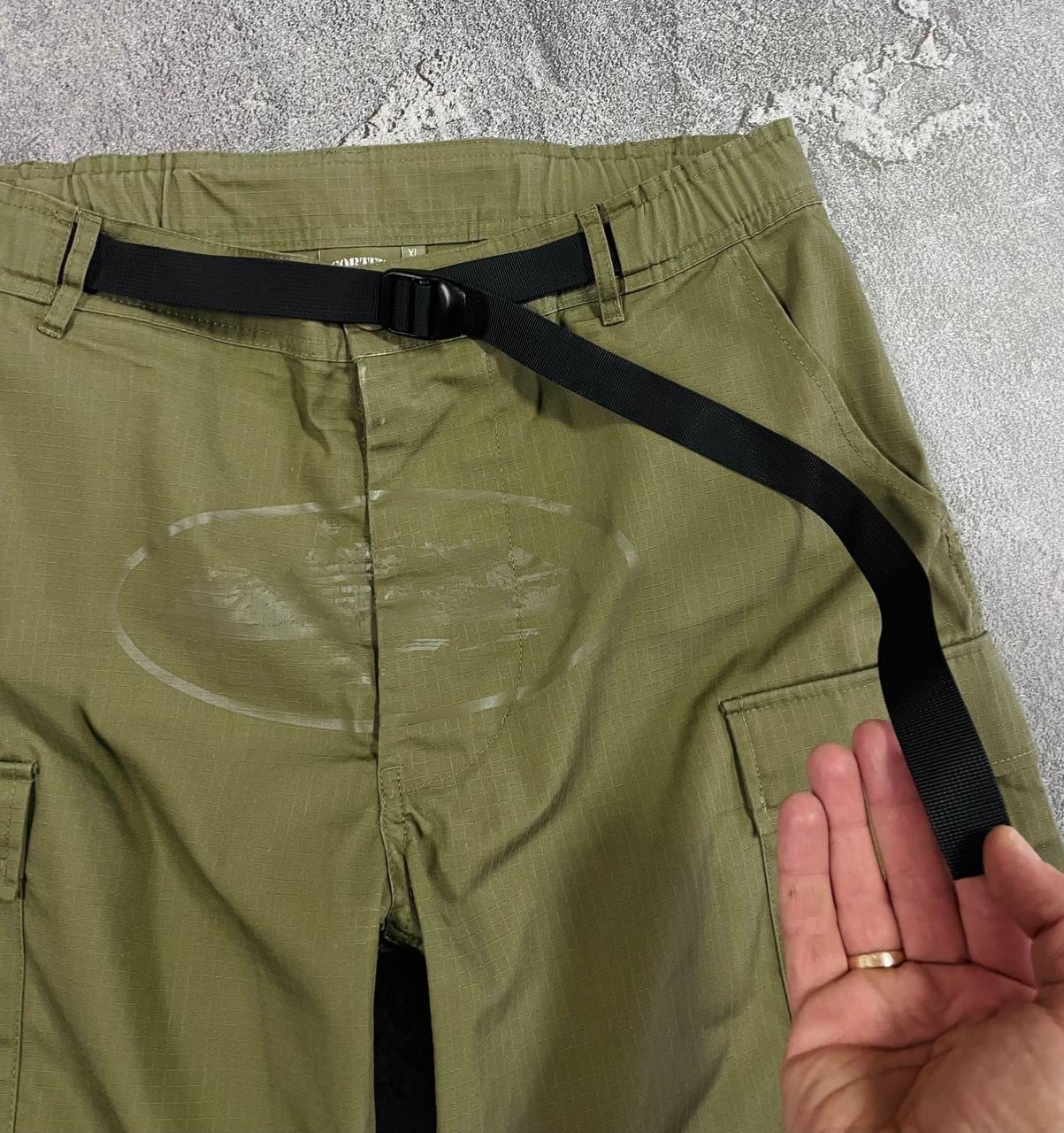Corteiz Guerillaz Men’s Cargo Pants Tonal Khaki Size XL