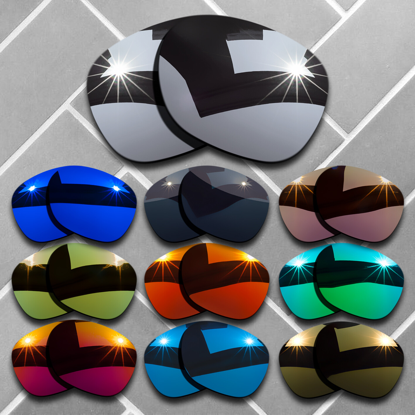 Polarized Replacement lenses for-Oakley Garage Rock Anti-Scratch Choices