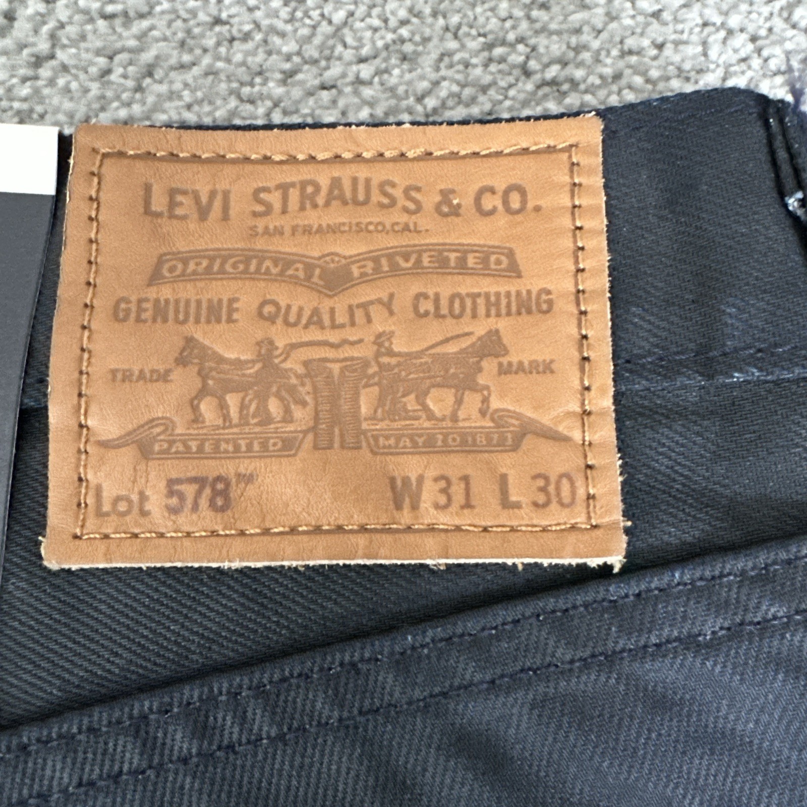 Levi’s Premium Men’s 578 Baggy Denim Jeans Tag Sz. 31Wx30 Measured 31X28 See Des