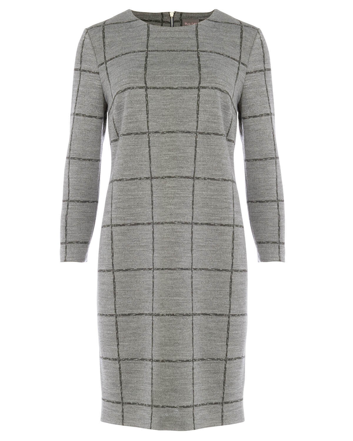 Phase Eight CeCe Grey Border Check Shift Dress/Tunic Size 14 RRP £75.00 CA1222