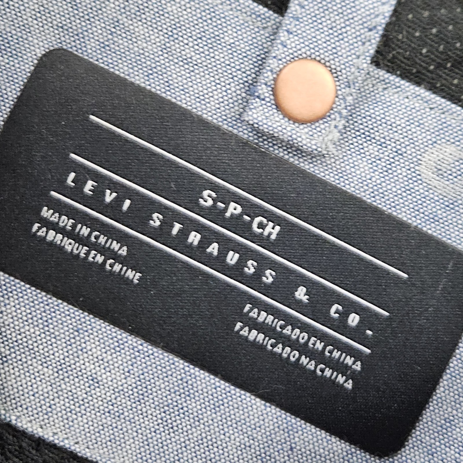 Levi’s Commuter Jacket Reflective Water Repellant Trucker Bomber Small Blue NEW