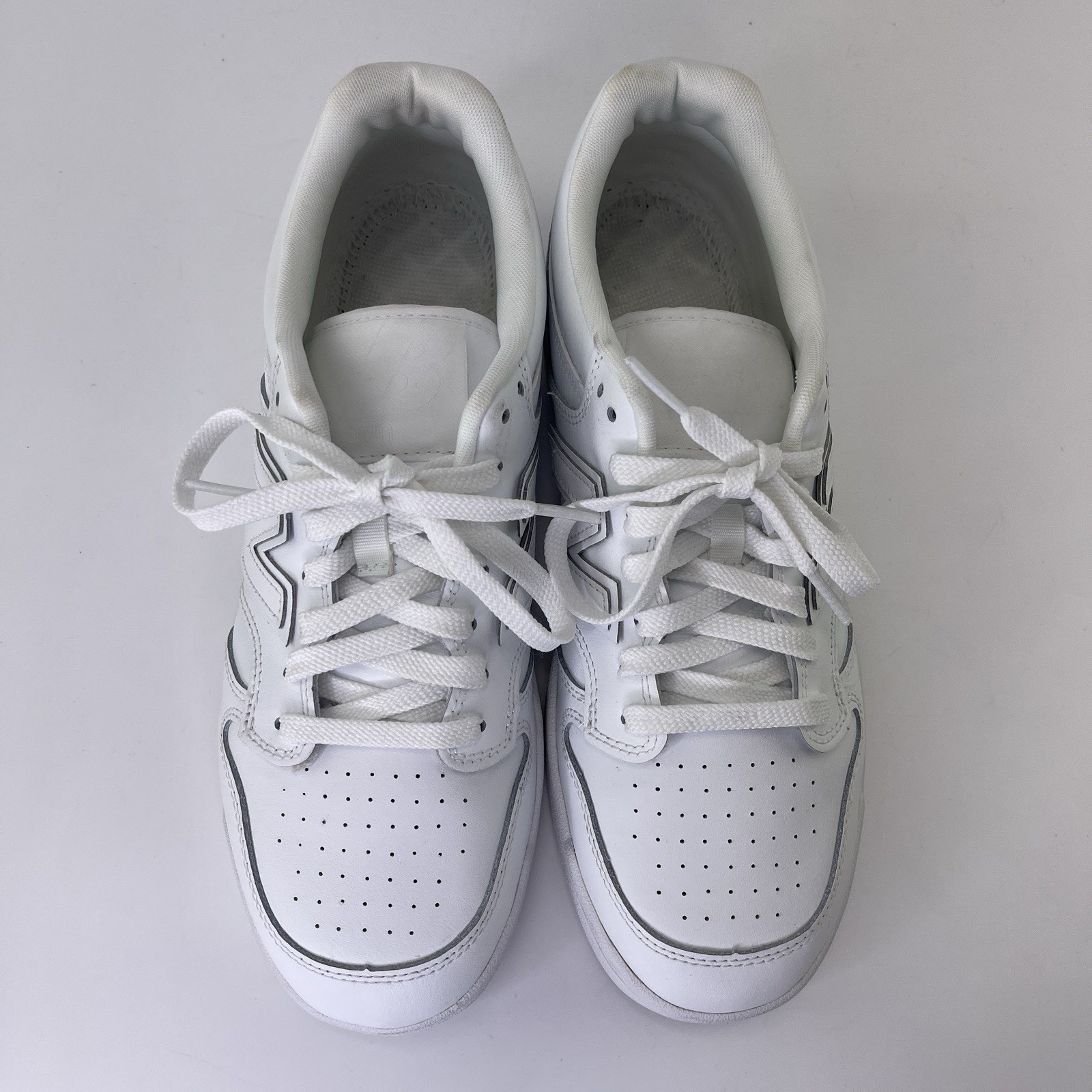 New Balance 480 V3 White Leather Casual Sneakers BB480L3W Men Sz 9.5 D No Insole