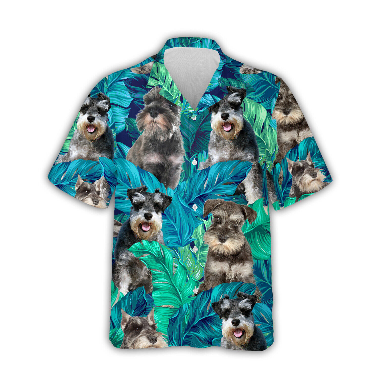 Miniature Schnauzer Dog 3D HAWAII SHIRT US SIZE ALL OVER PRINT FATHER DAY GIFT