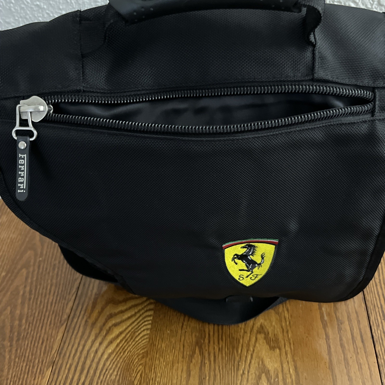 Vintage 2002 Ferrari Fila Backpack Messenger Bag Expandable Michael Schumacher