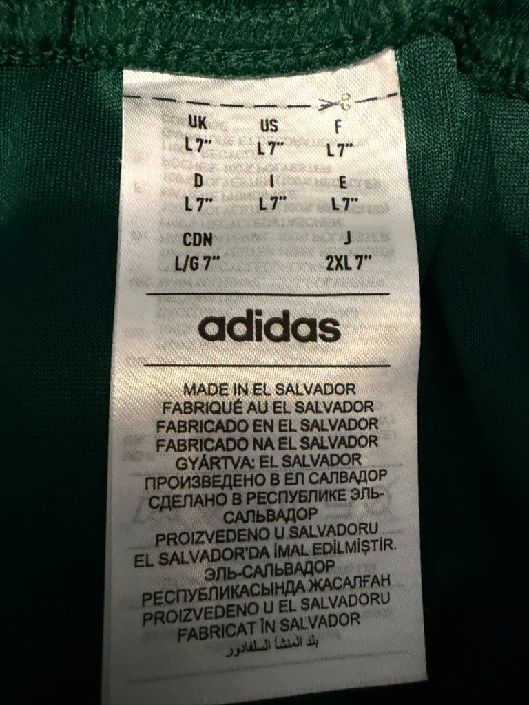 Adidas Men’s LT Large Tall Green Training Shorts Zip Pocket Athletic Performance